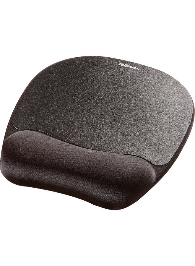 Fellowes Memory Foam Mouse Pad/Wrist Rest, Black - Image 2